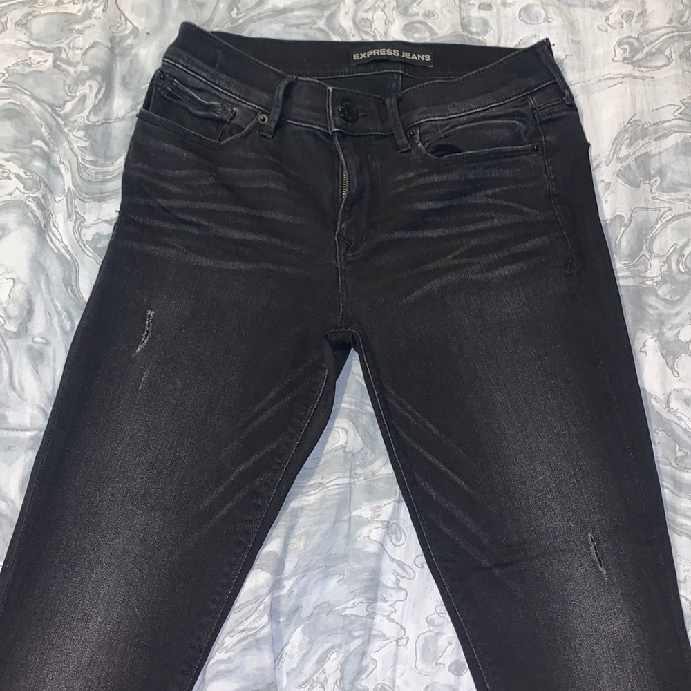 Express legging dark jeans. Size 6. Mid rise